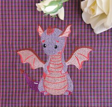 Vollstickdatei Drachen Ellie und Fritzi